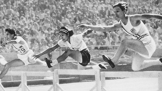 1932 Olympics - womens hurdles. 1932 Olympics - womens hurdles.