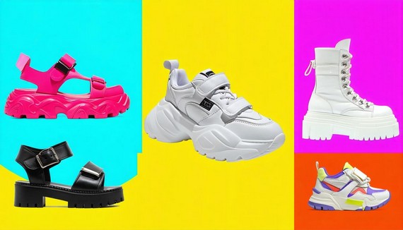 90s footwear revival collage 90s footwear revival collage